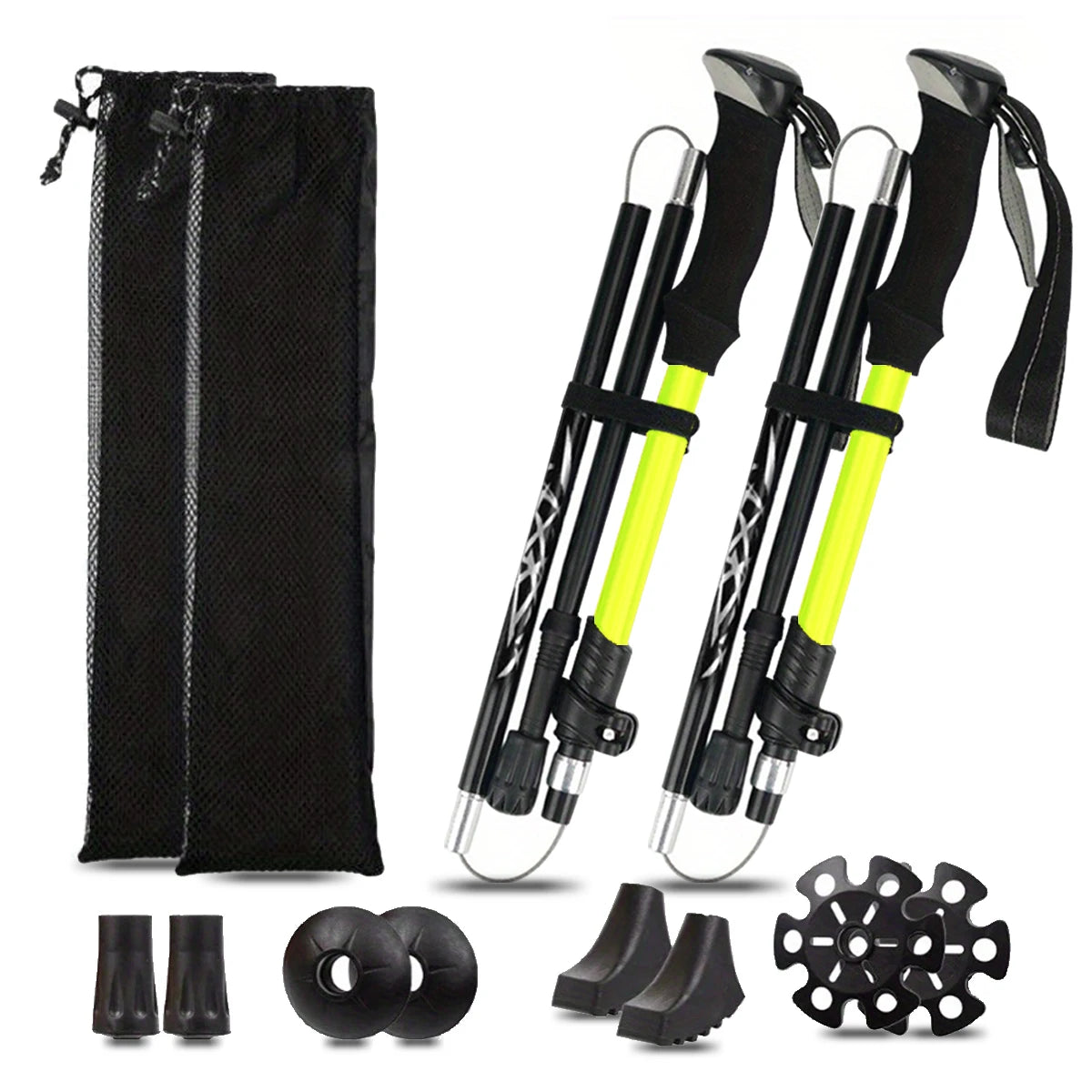 Ultralight Aluminum Alloy 5-Section Folding Trekking Pole