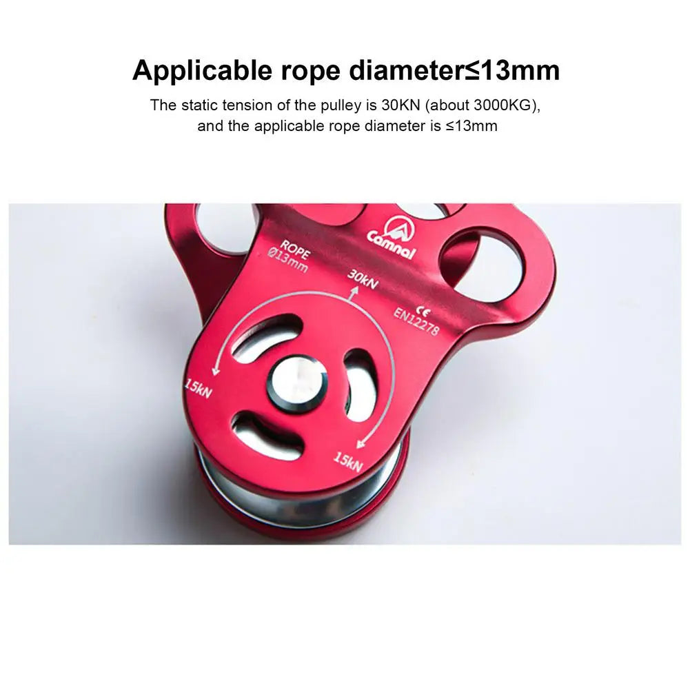 Climbing Pulley Mountaineering Rescue Equipment 7075 Aviation Aluminum