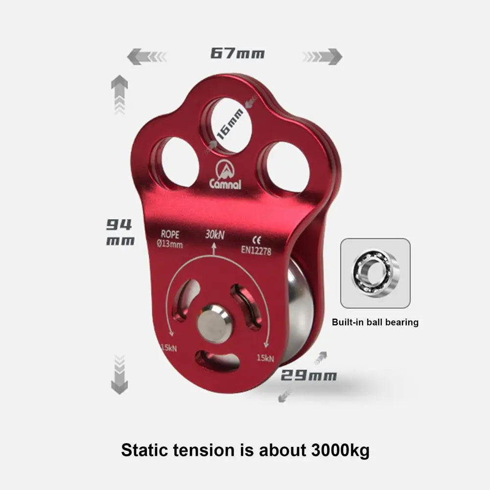 Climbing Pulley Mountaineering Rescue Equipment 7075 Aviation Aluminum