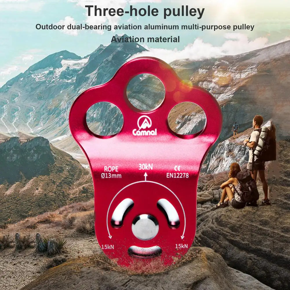 Climbing Pulley Mountaineering Rescue Equipment 7075 Aviation Aluminum