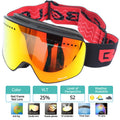 Ski Goggles with Magnetic Double Layer polarized Lens