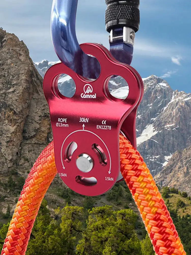 Climbing Pulley Mountaineering Rescue Equipment 7075 Aviation Aluminum