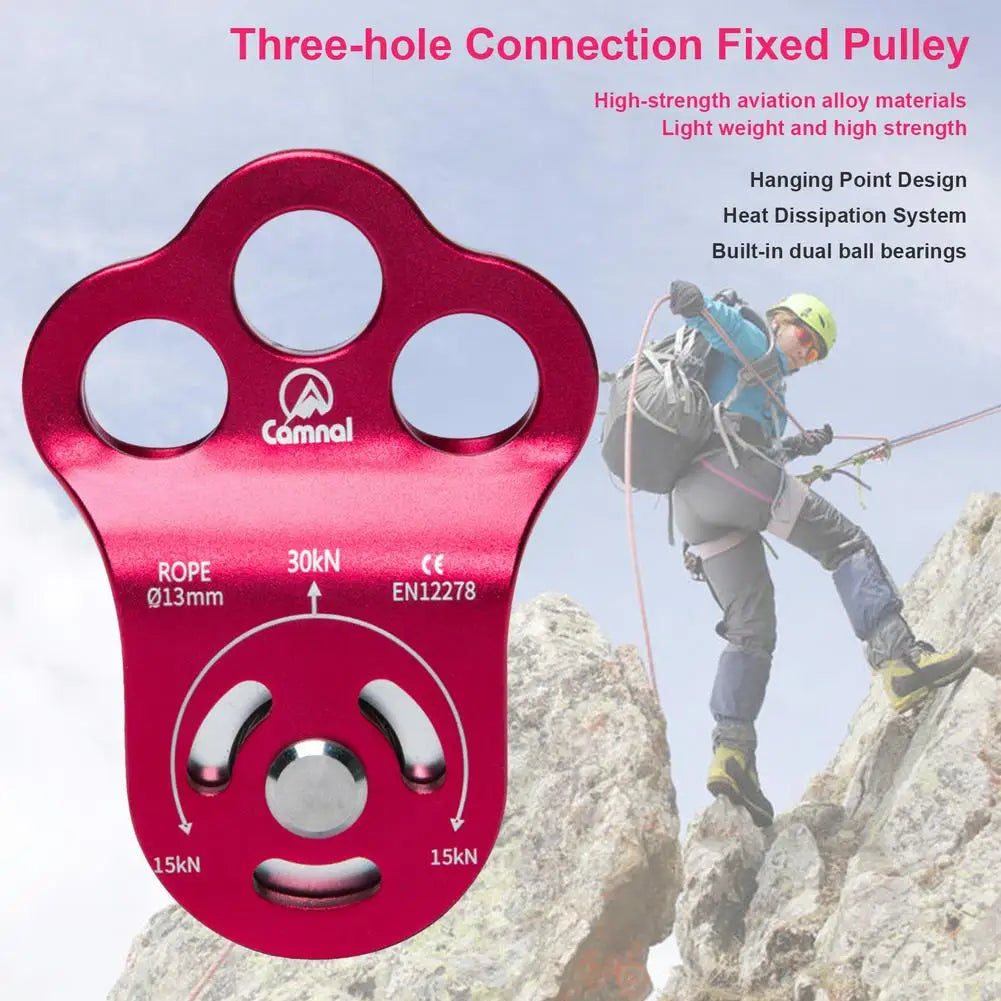 Climbing Pulley Mountaineering Rescue Equipment 7075 Aviation Aluminum