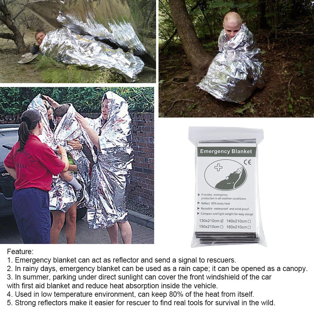 Emergency Mylar Thermal Foil Space Blanket