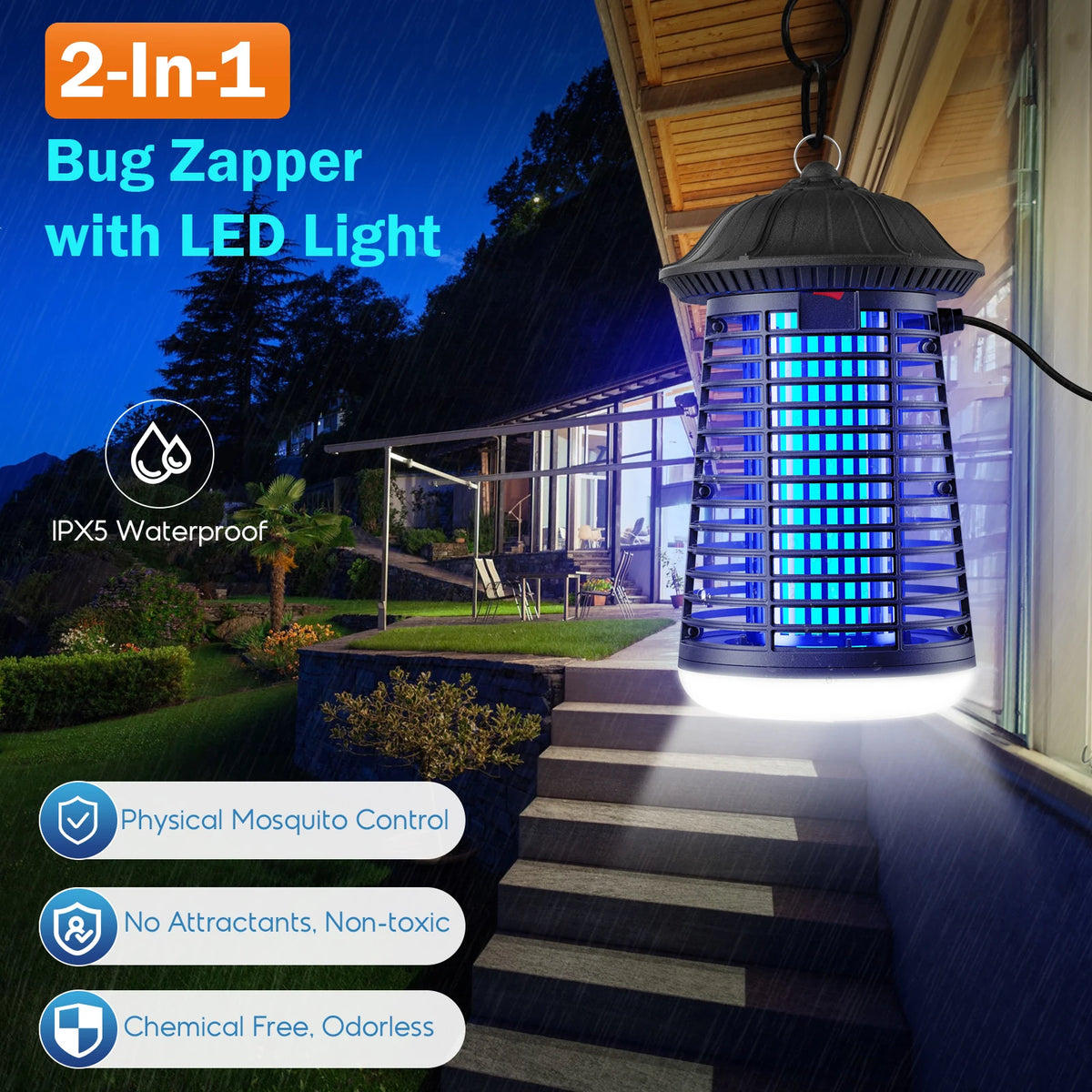 Electric Bug Zapper Outdoor & Indoor with LED Light