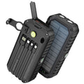 Solar Power Bank with Hand Crank, Compass & Leveler