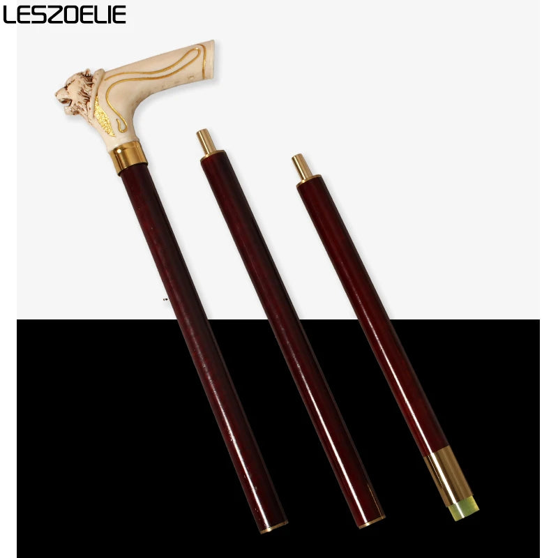 Tiger-Head Walking Stick Men Black Women Red