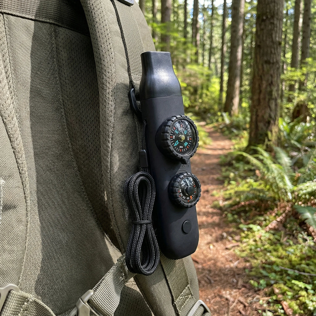 Emergency Survival Safety Whistle with Lanyard,Compass