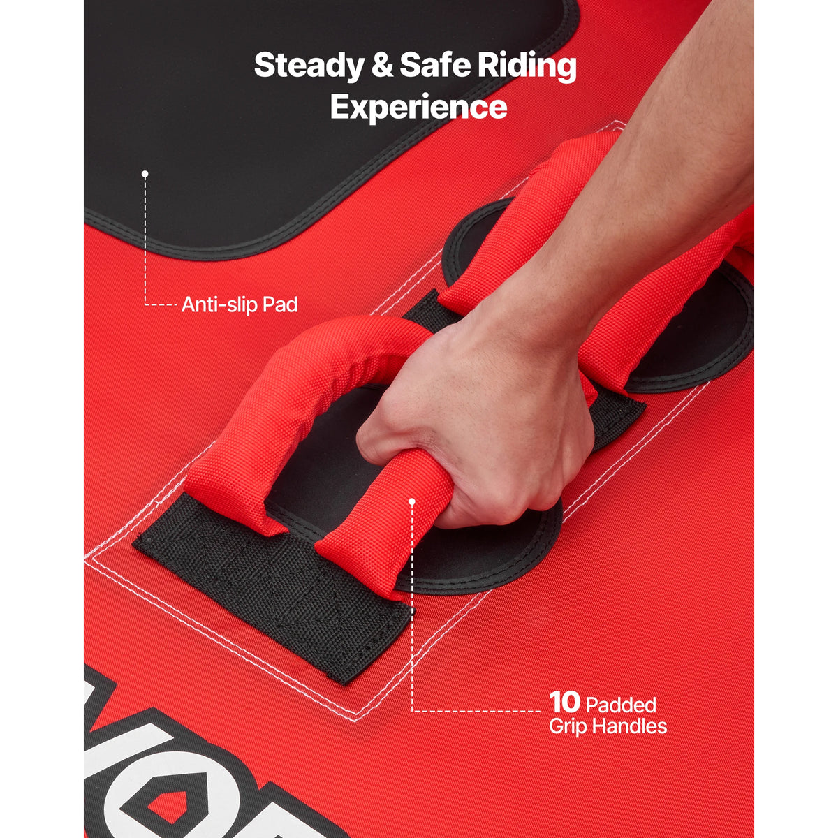 Towable Tubes for Boating with Full Nylon Cover Dual Tow Points