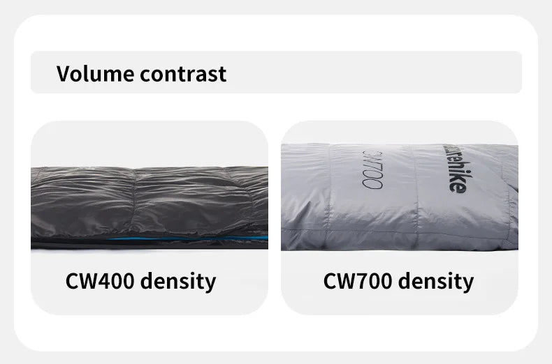 Duck Down Sleeping Bag 4 Seasons Compact Portable