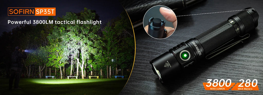 Tactical Flashlight Powerful LED Light USB C Rechargeable
