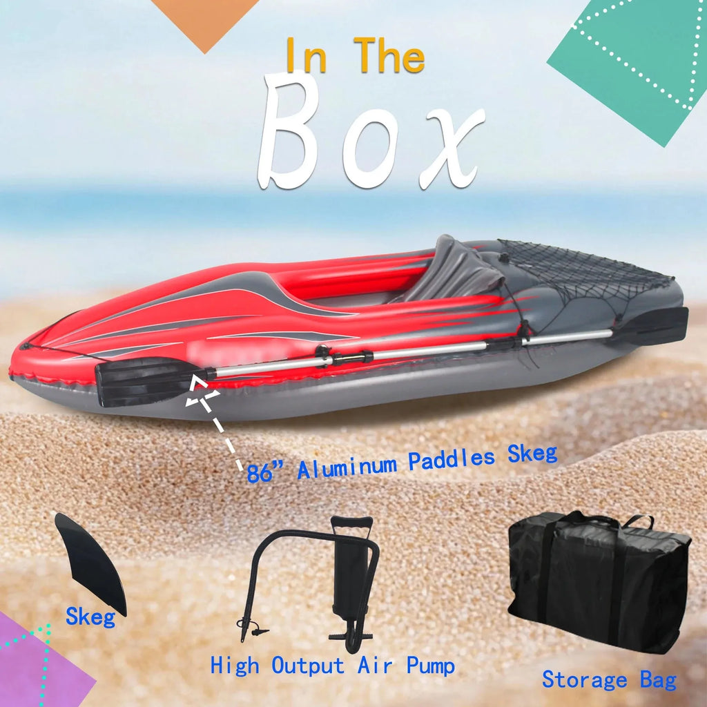 Inflatable Kayak Fishing Boat for Lakes & Rivers