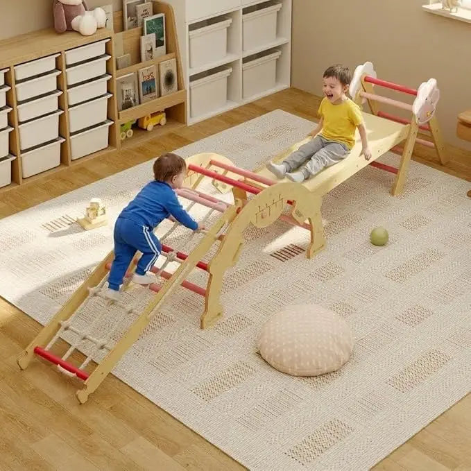 Toddler Climbing Toys Indoor with Ramp, Arch and Ladder