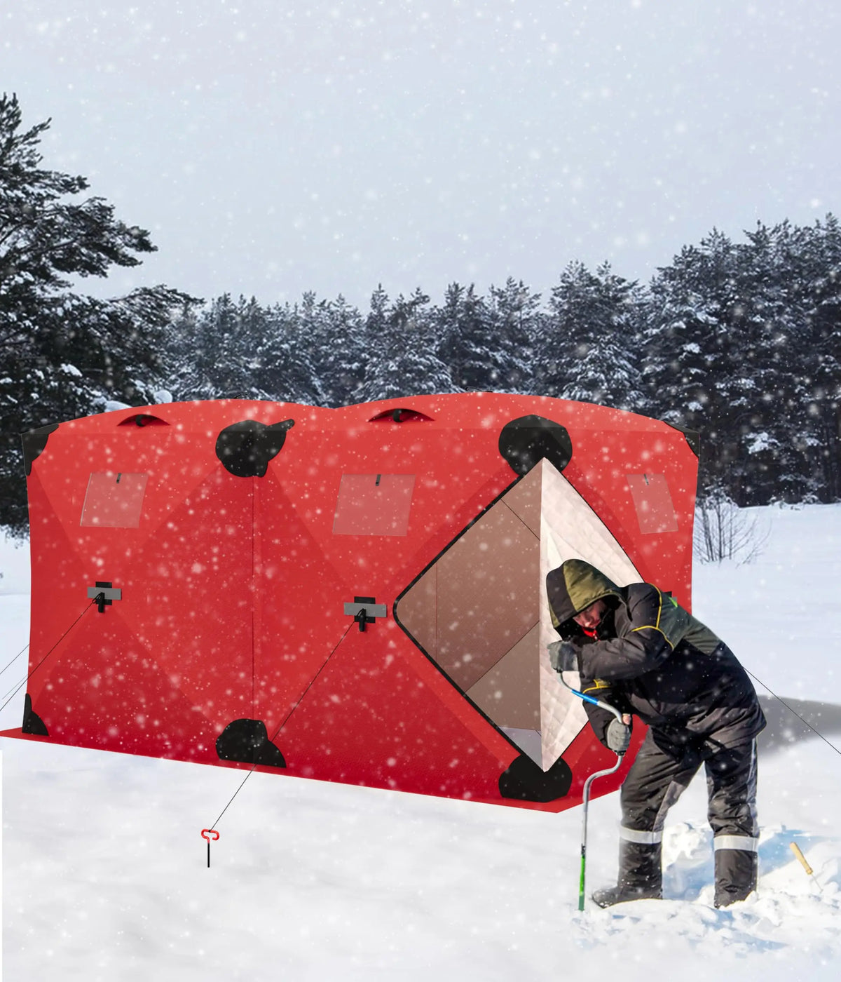 Insulated Ice Fishing Shanty Windproof and Warm
