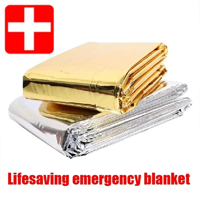 Emergency Thermal Blanket Folding Waterproof Windproof Sunshade