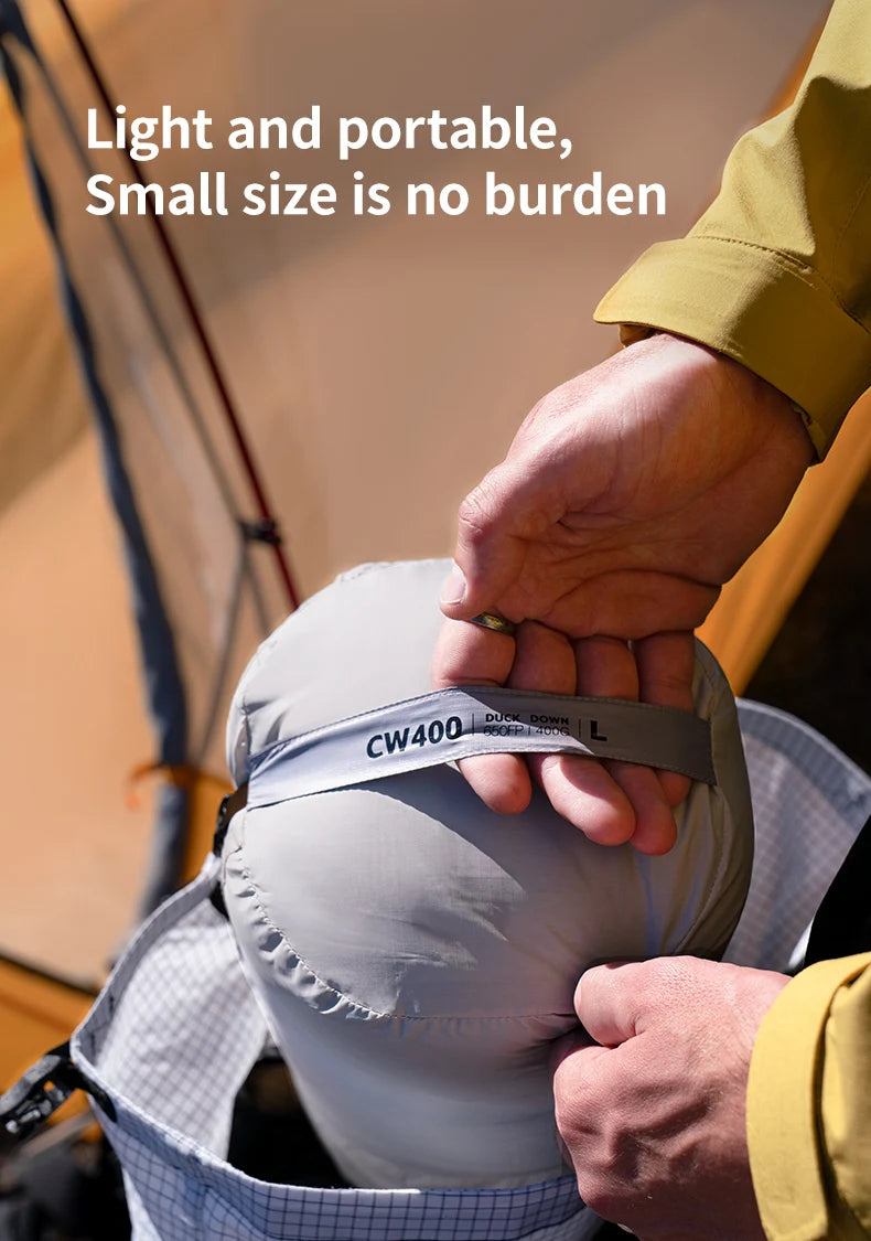 Duck Down Sleeping Bag 4 Seasons Compact Portable