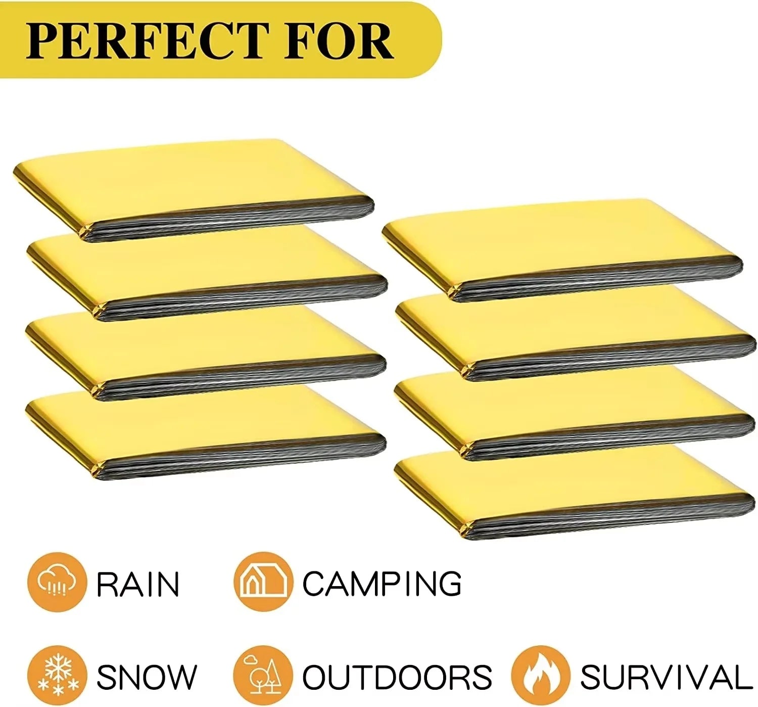 Emergency Thermal Blanket Folding Waterproof Windproof Sunshade