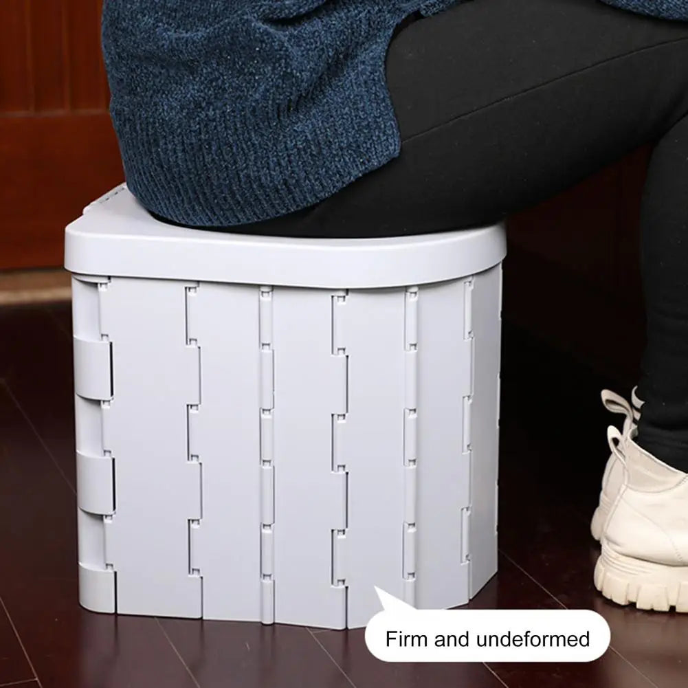 Folding Toilet for Outdoors, Road Trips, Heavy Duty