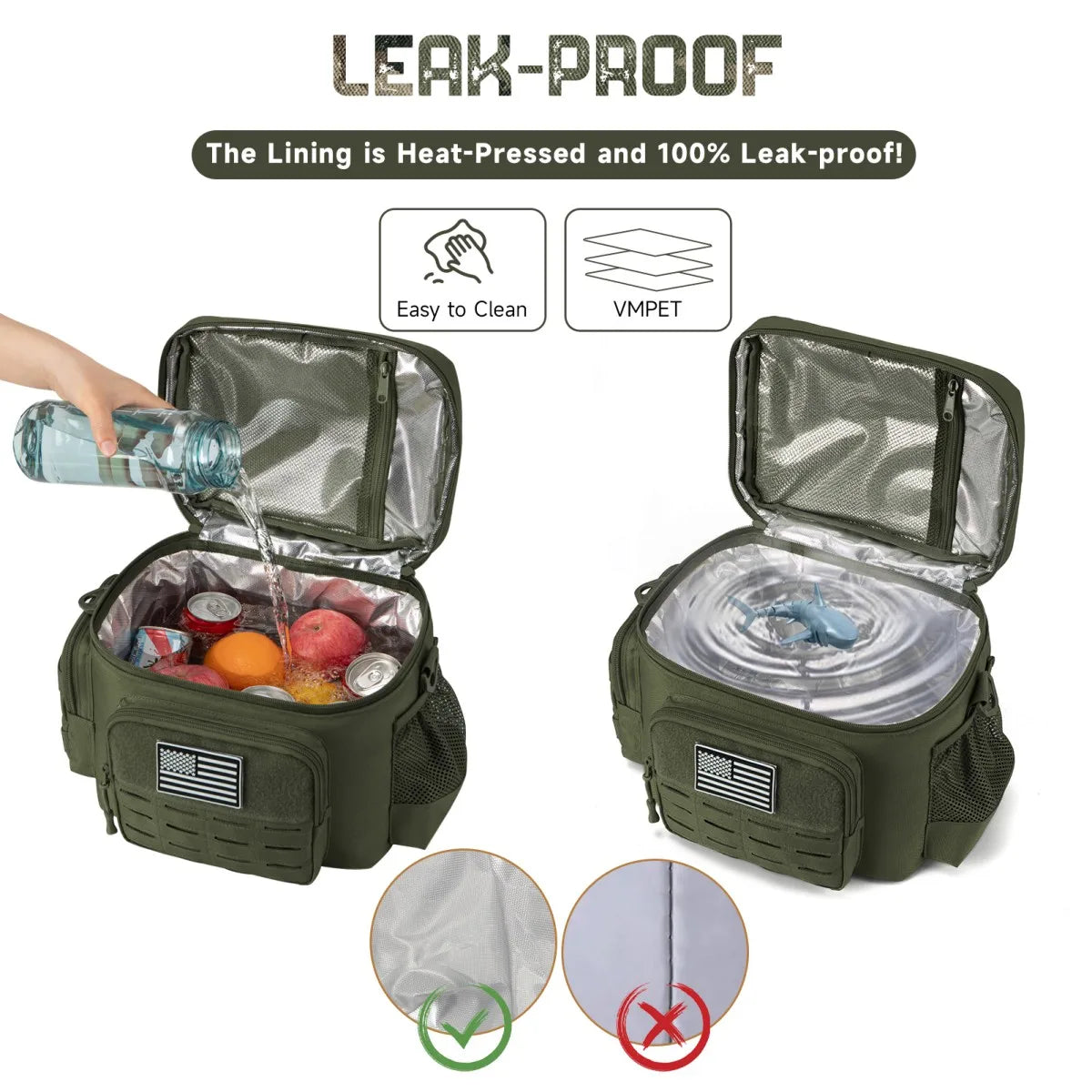 Tactical Heavy Duty Lunch Box for Work, Camping, Picnics