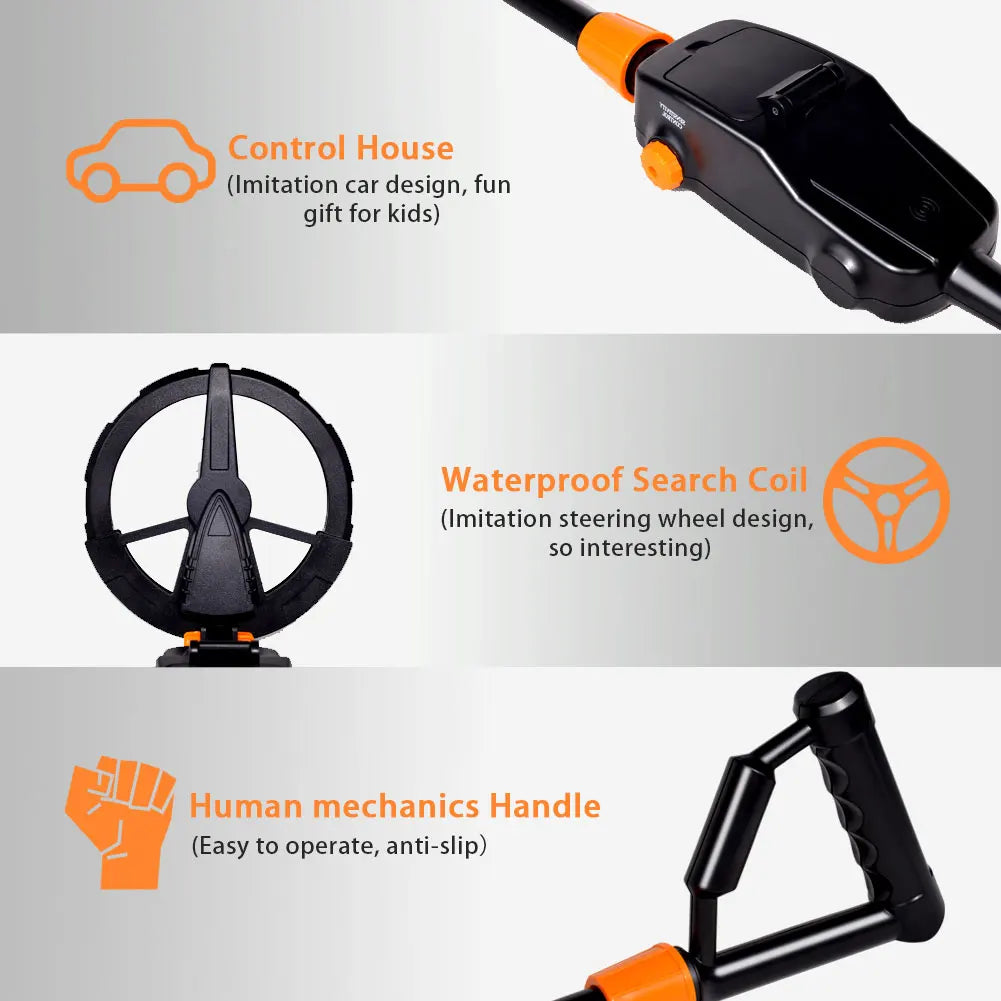 Metal Detector Waterproof Adjustable 30" to 42"