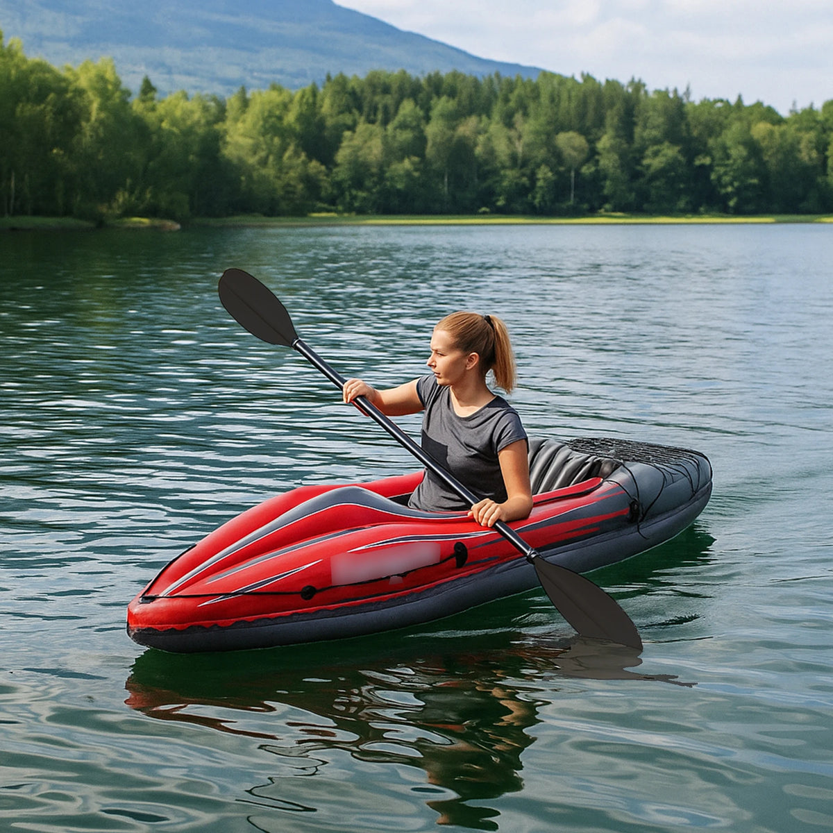 Inflatable Kayak Fishing Boat for Lakes & Rivers