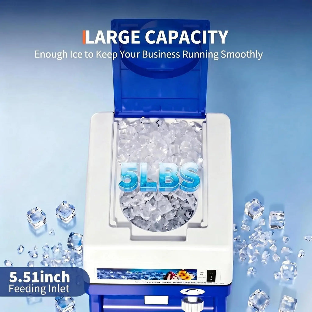 Stainless Steel Snow Cone Maker & Ice Crusher,