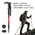 Ultralight hiking poles with shock absorption and quick-locking system