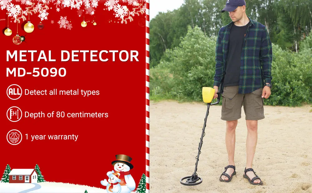 Metal Detector Waterproof Adjustable 30" to 42"