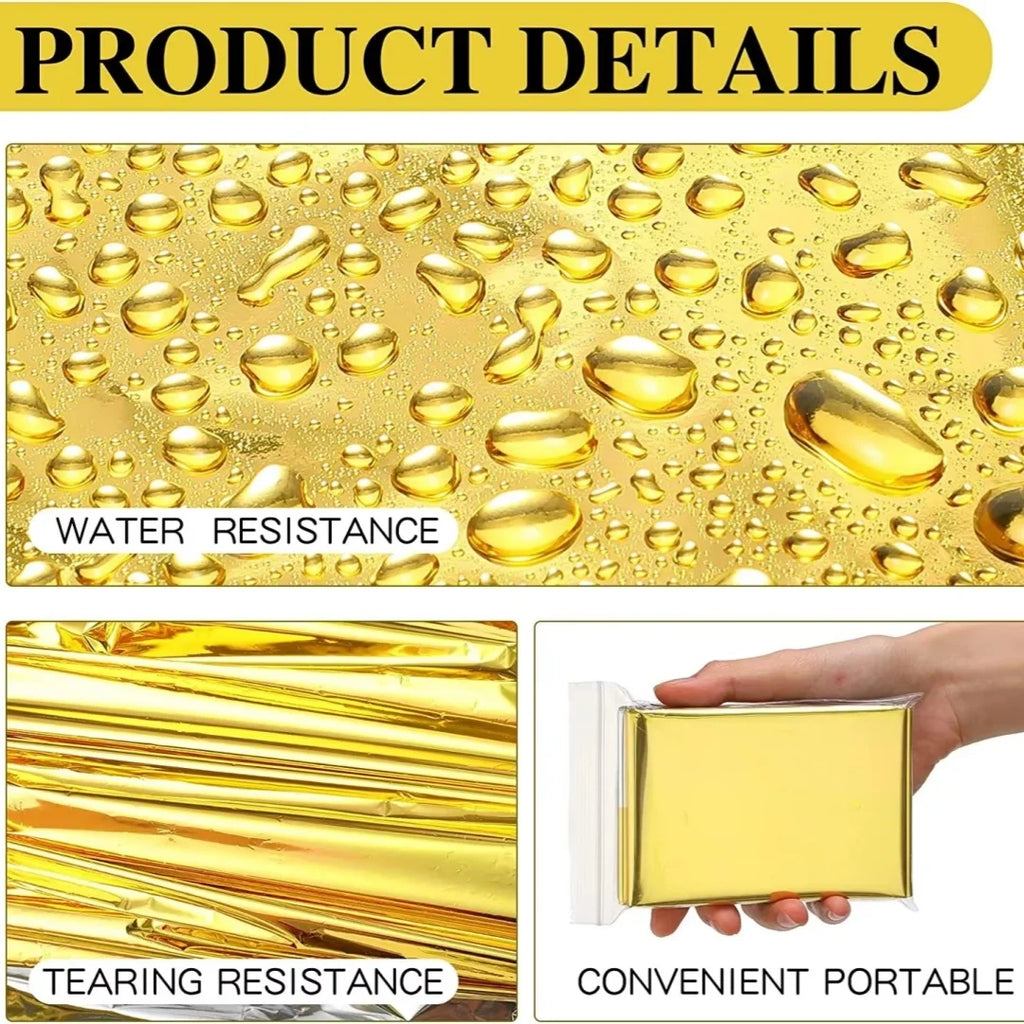 Emergency Thermal Blanket Folding Waterproof Windproof Sunshade