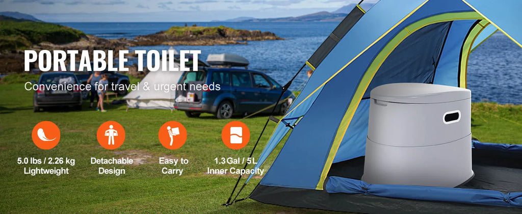 Portable Travel Toilet for Outdoor Camping LongRoad Trip