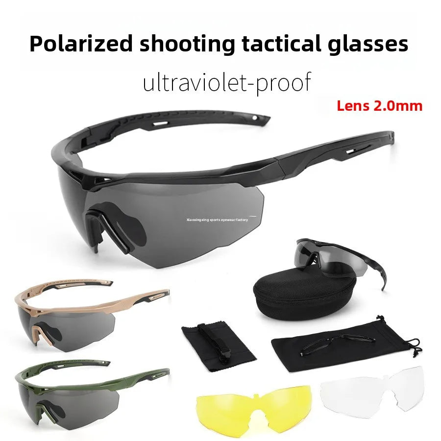 Polarized Tactical Climbing Goggles 3 Lens Set
