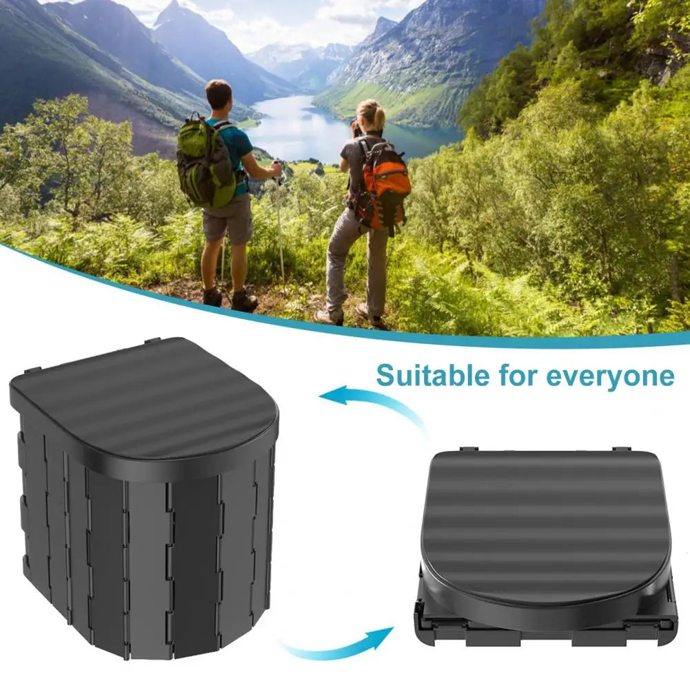 Folding Toilet for Outdoors, Road Trips, Heavy Duty