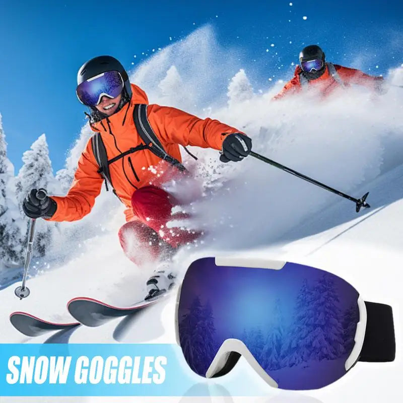 Snowboard Goggles Over Glasses  Anti-Fog
