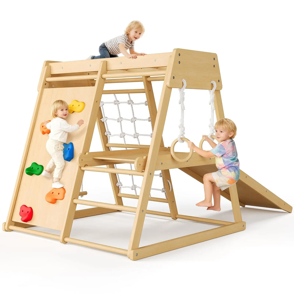 Wooden Indoor Jungle Gym For Kids