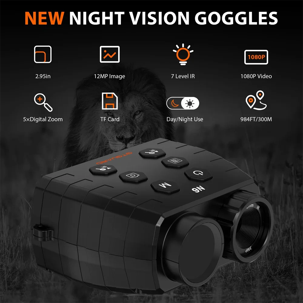 Infrared Night-Visions Binoculars 5X Digital Zoom