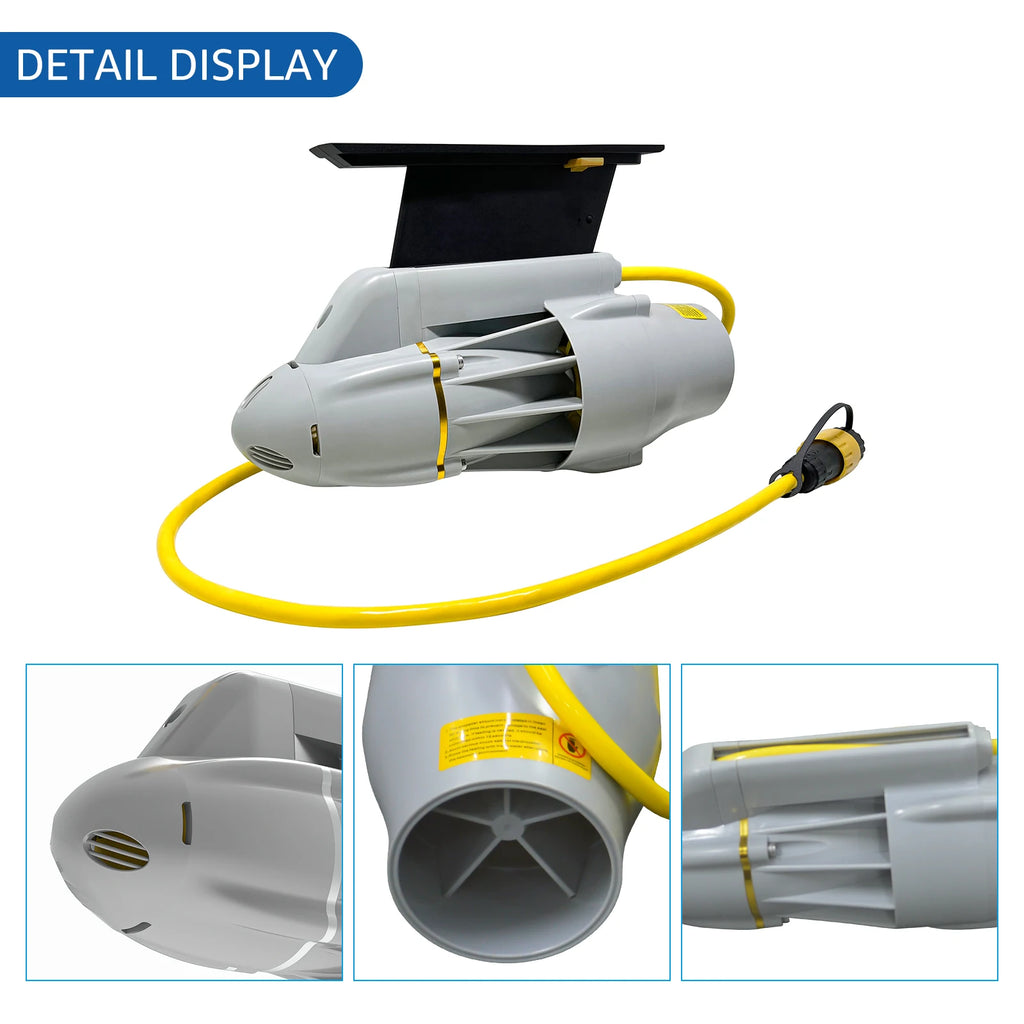 Electric power  underwater motor for inflatable paddle canoe fishing boat
