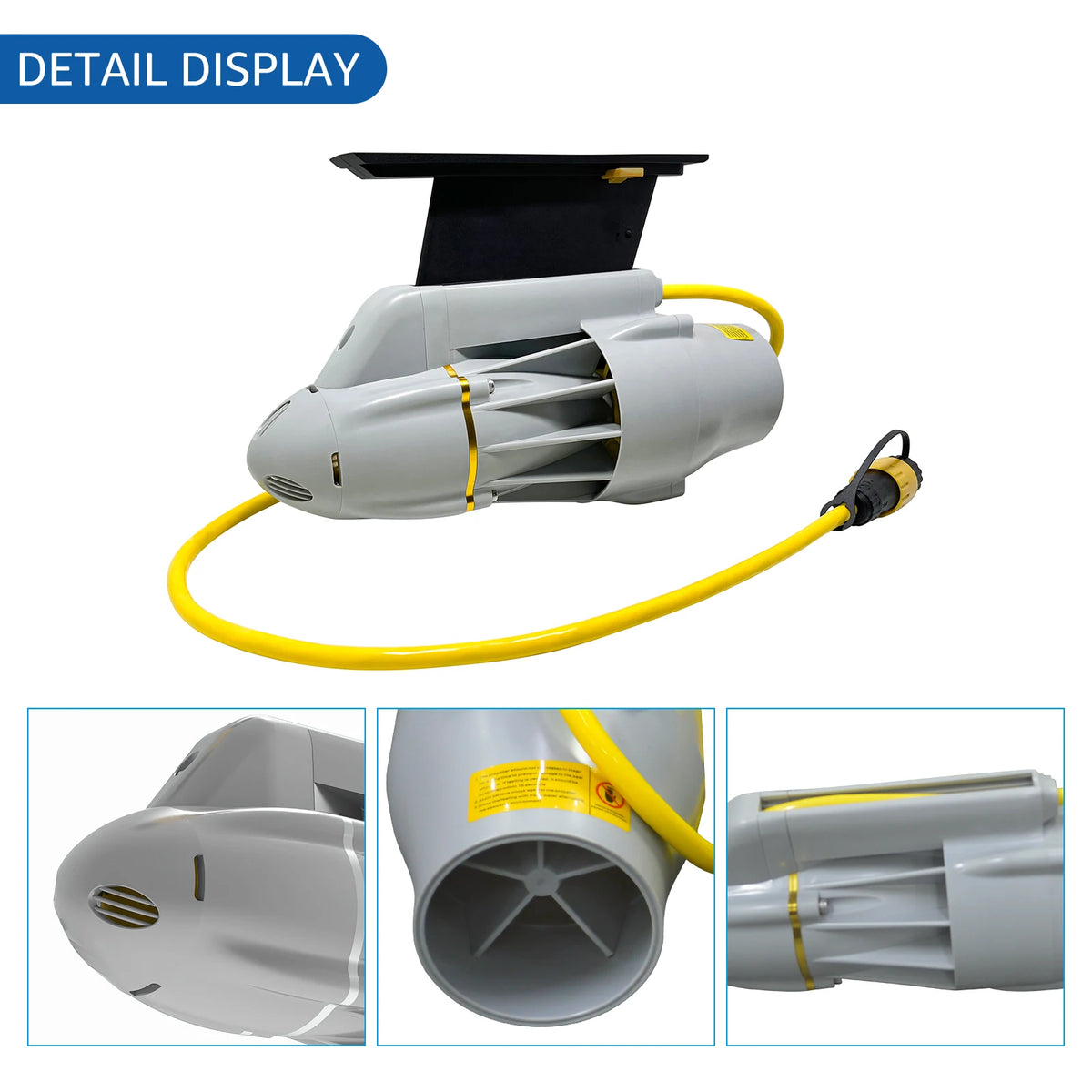 Electric power  underwater motor for inflatable paddle canoe fishing boat