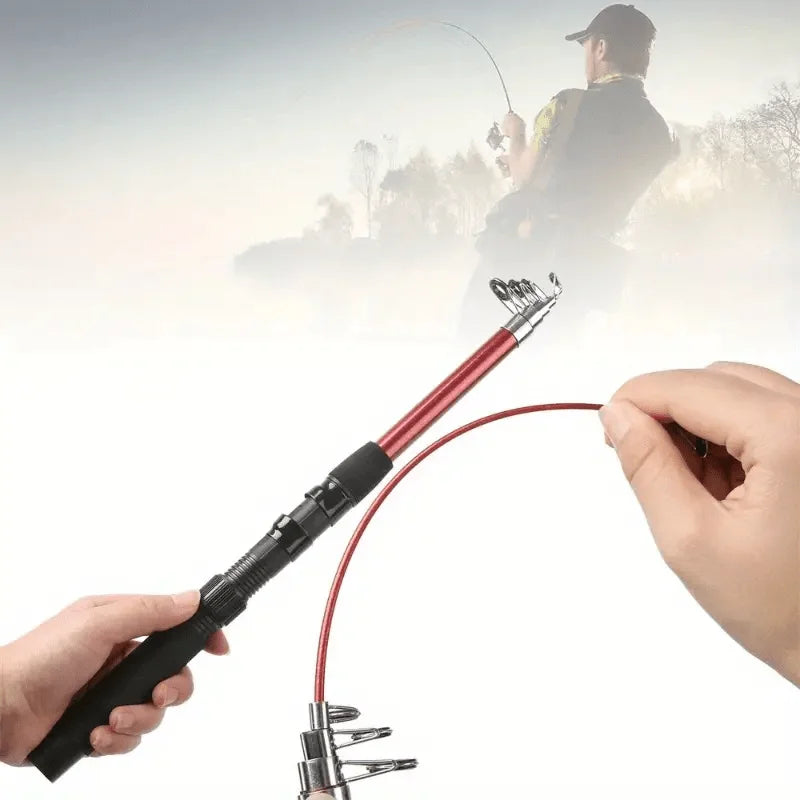 Fishing Rod, Saltwater & Freshwater, Durable and Portable