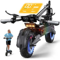 Adult Foldable Electric Scooter, 45-60km Range, All Terrain Tires.