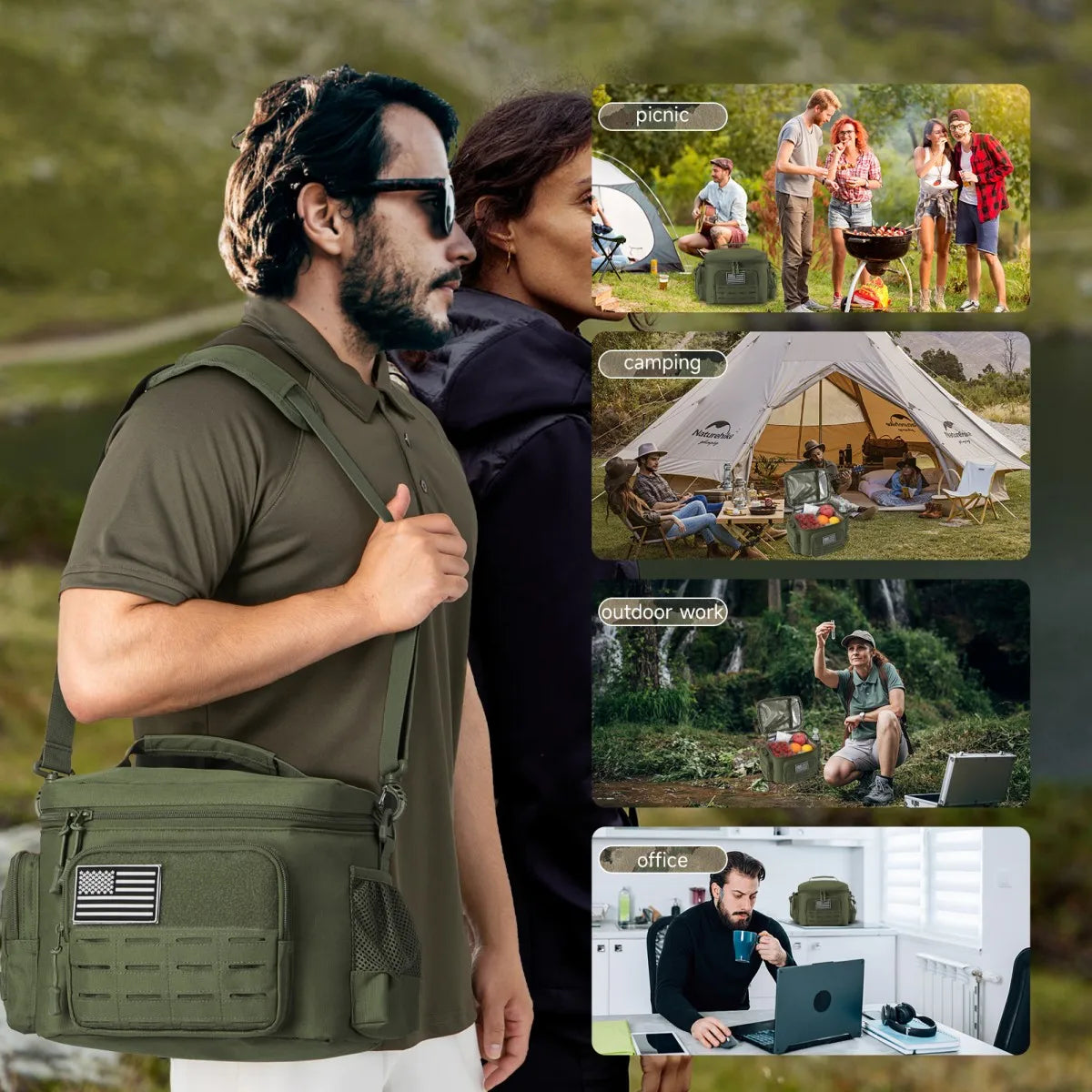 Tactical Heavy Duty Lunch Box for Work, Camping, Picnics