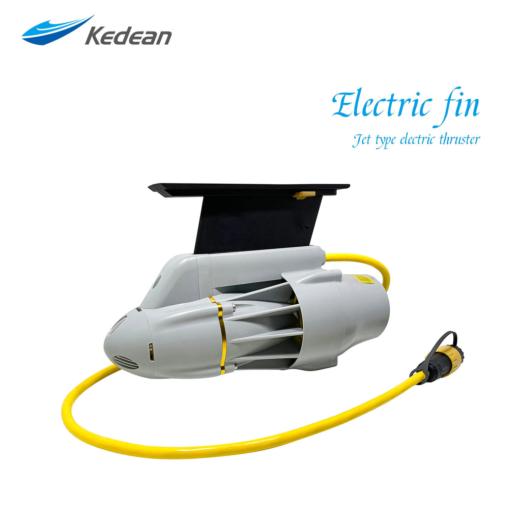 Electric power underwater motor for inflatable paddle canoe fishing boat