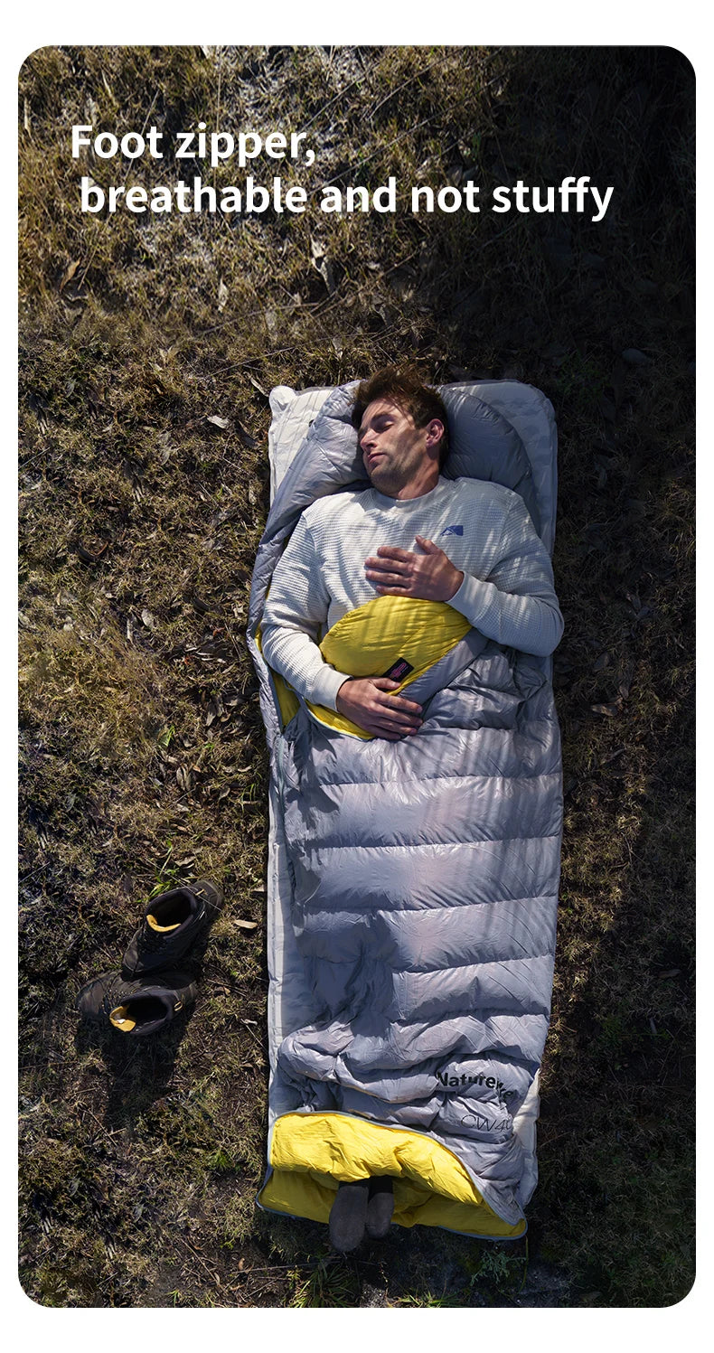 Duck Down Sleeping Bag 4 Seasons Compact Portable