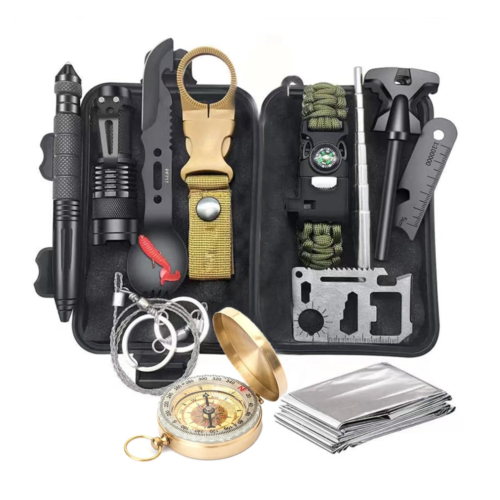 Multifunctional Hand Tool Set Field Survival Kit