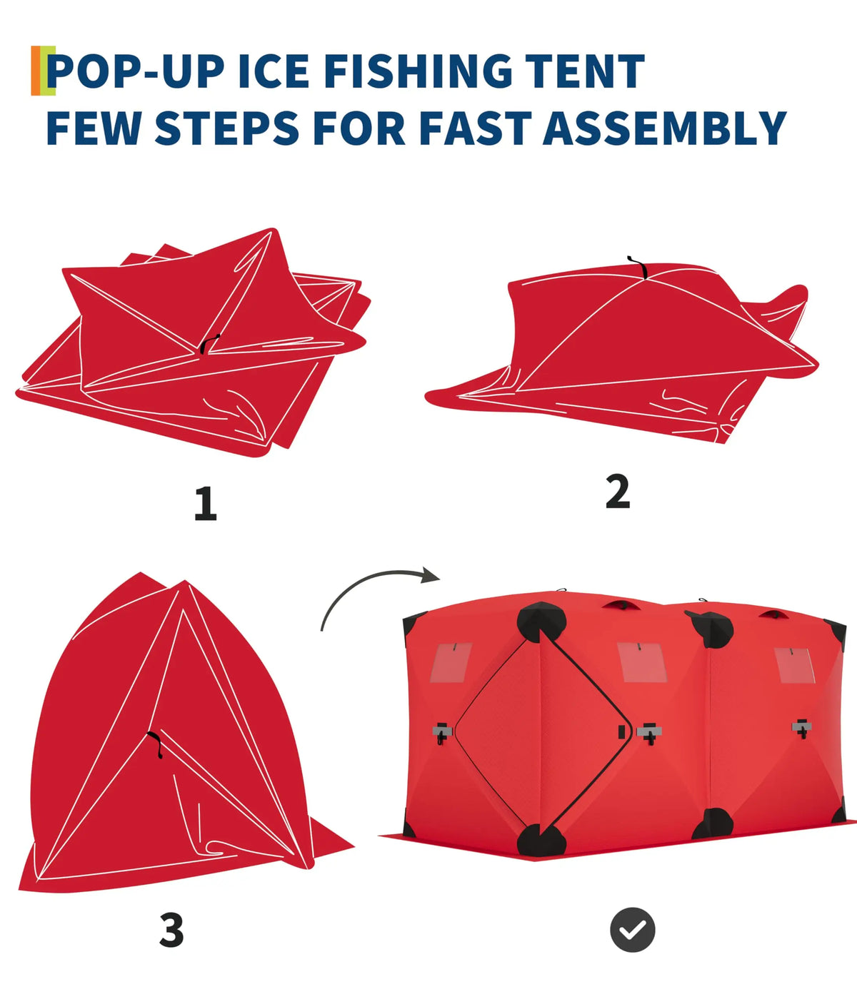 Insulated Ice Fishing Shanty Windproof and Warm