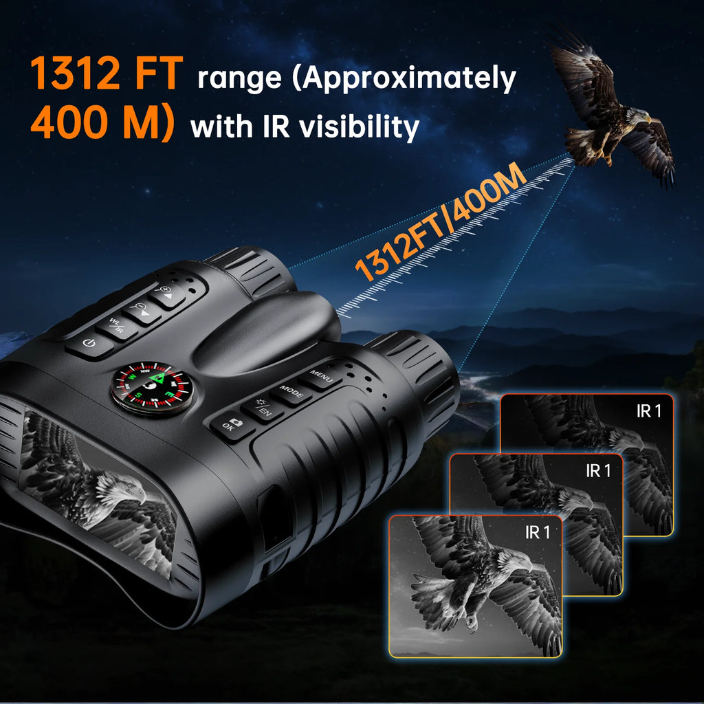 Full Dark Infrared Night Vision Telescope Goggles