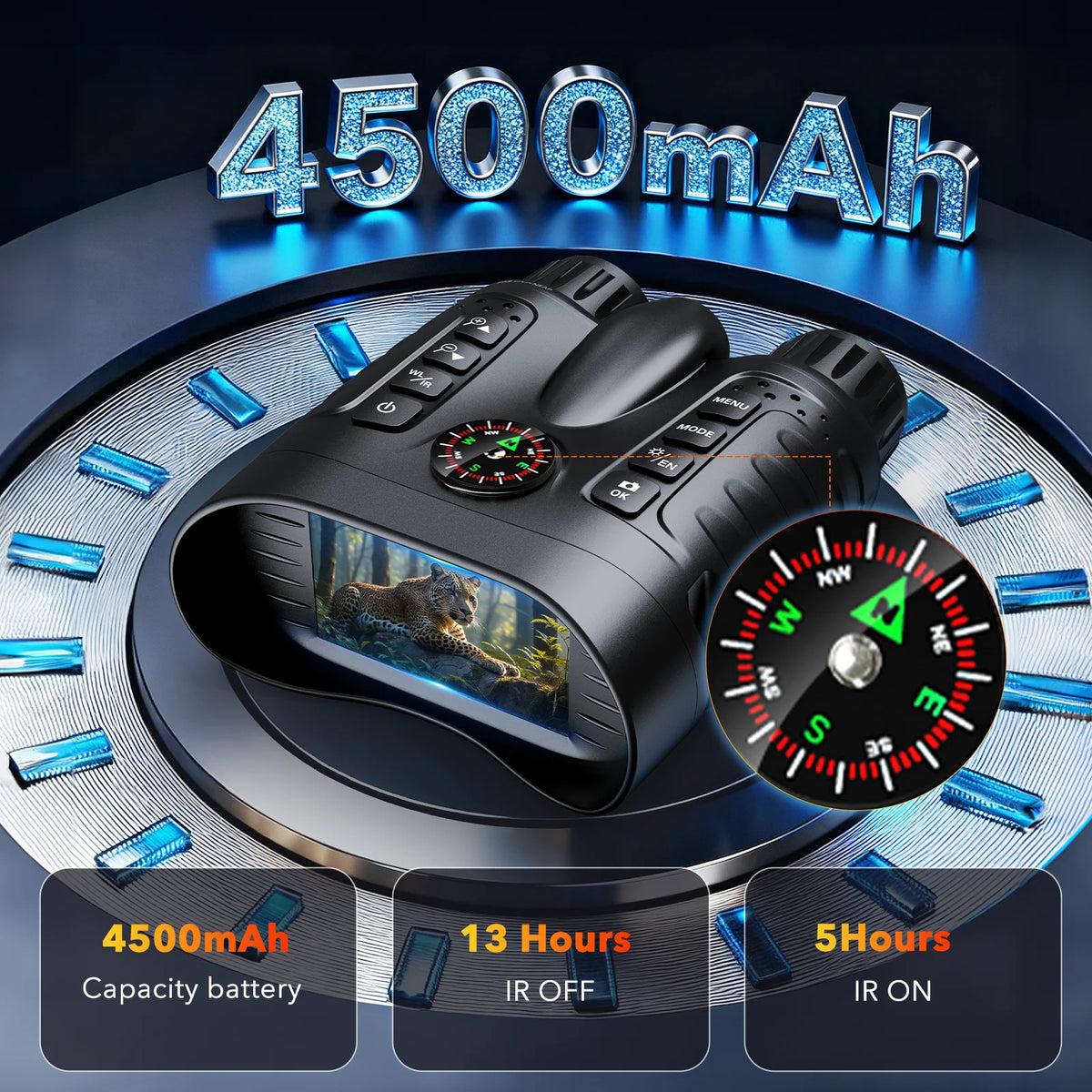 Full Dark Infrared Night Vision Telescope Goggles