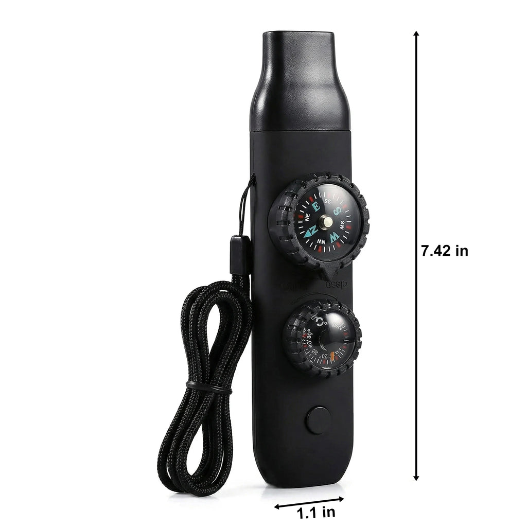 Emergency Survival Safety Whistle with Lanyard,Compass
