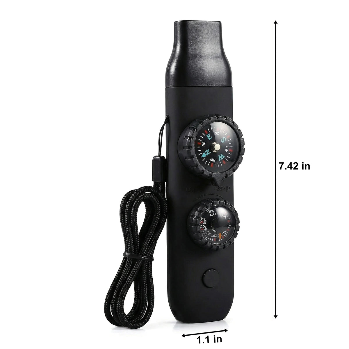 Emergency Survival Safety Whistle with Lanyard,Compass