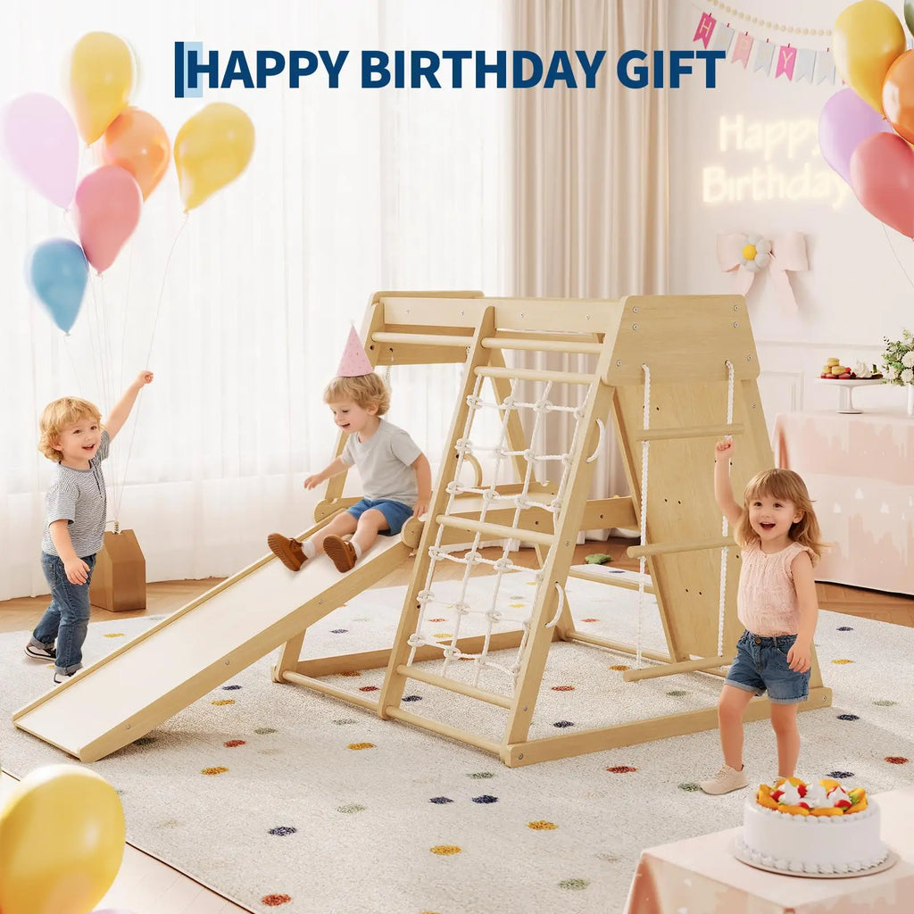 Wooden Indoor Jungle Gym For Kids