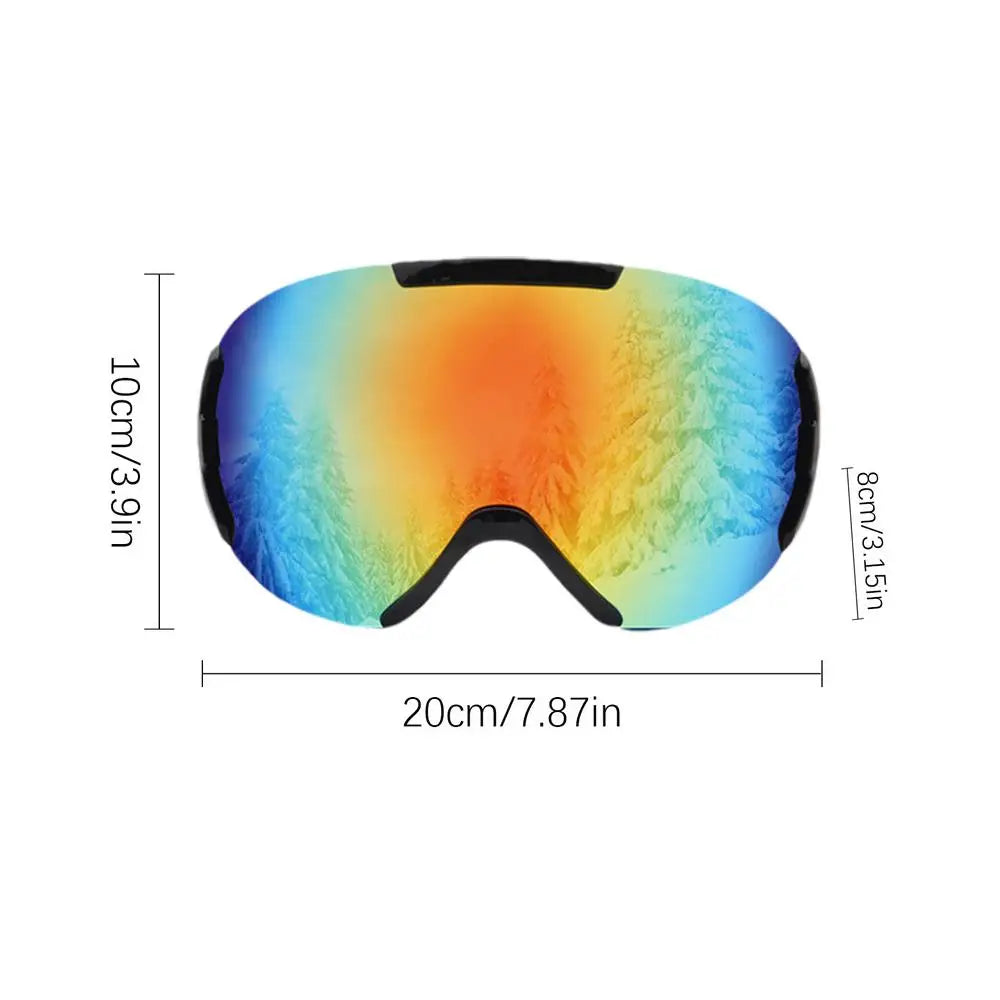Snowboard Goggles Over Glasses  Anti-Fog